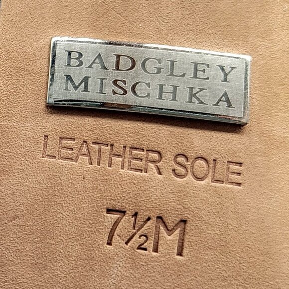 Badgley Mischka Black Webbed Peep Toe Heels 7.5M - Picture 7 of 8